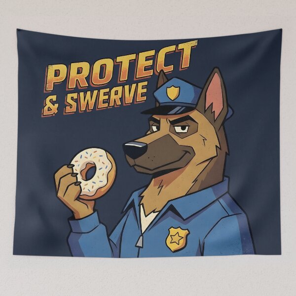 Item preview, Police Dog German Shepherd designed and sold by SillyPawsStudio.