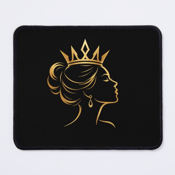 Item preview, Golden Queen Silhouette | Elegant Crowned Woman Luxury Design designed and sold by MoodLay.