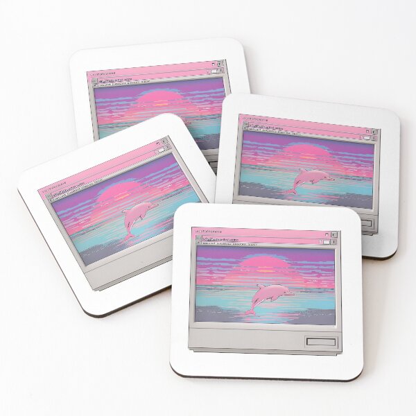 Item preview, Retro 90s Computer Window Pixel Art Sunset designed and sold by 77Clover.