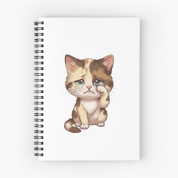 Item preview, Sad Crying Kitten with Big Teardrops Illustration designed and sold by Artgirldhanya.