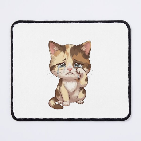 Item preview, Sad Crying Kitten with Big Teardrops Illustration designed and sold by Artgirldhanya.