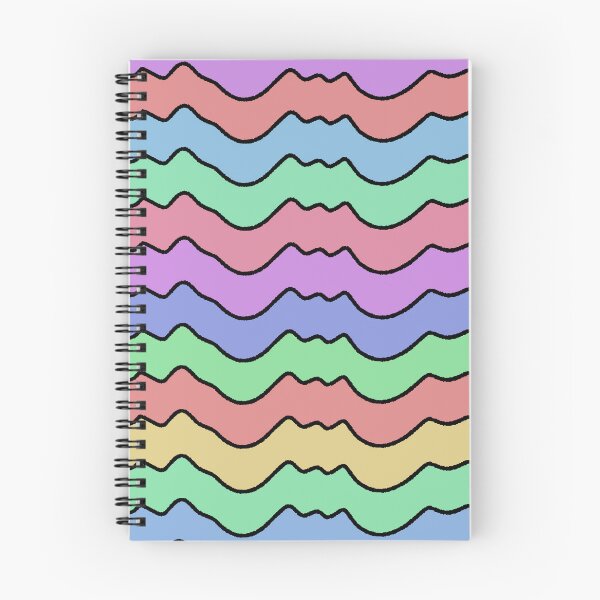 Item preview, Colorful Pastel Wavy Stripes Retro Abstract Pattern designed and sold by ubborn.