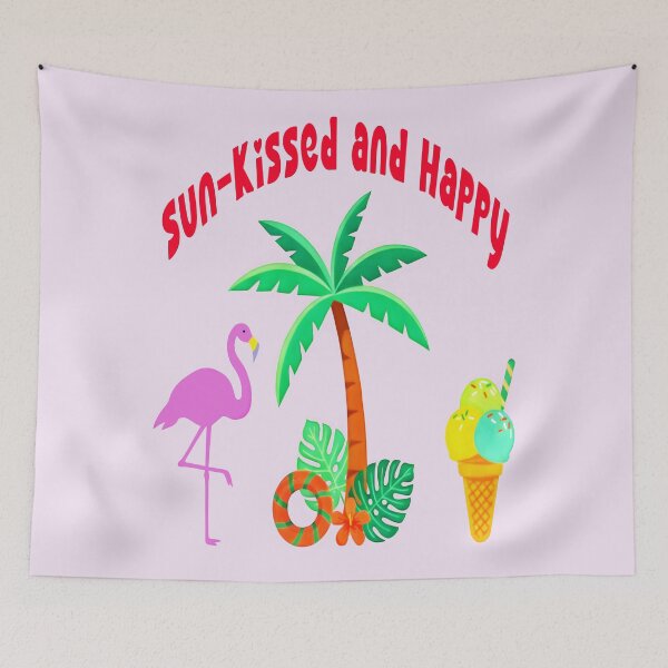Item preview, SUN-KISSED AND HAPPY DESIGN 3 designed and sold by DigitalandPhoto.