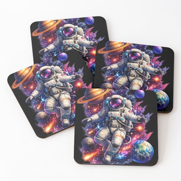 Item preview, Cosmic Drift Astronaut – Vibrant Galaxy Space Adventure designed and sold by Dreamy fantasy design.