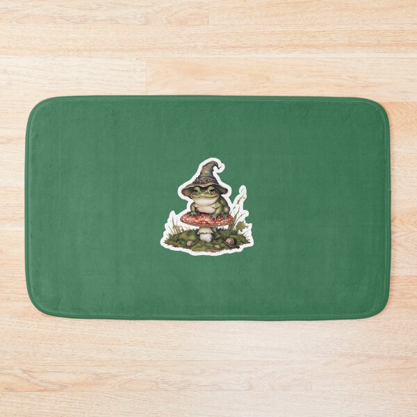 Item preview, Cute Frog Wizard on Amanita Mushroom designed and sold by 77Clover.