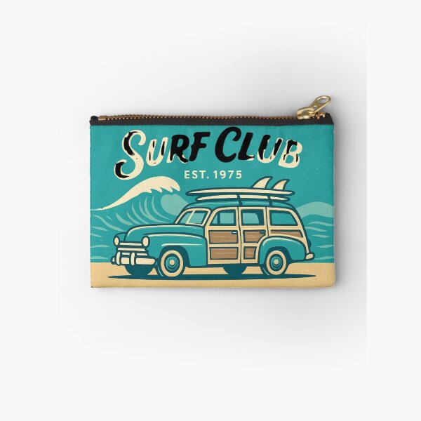 Item preview, Retro Surf Club Vintage Woody Wagon designed and sold by CREATIVO STUDIO.