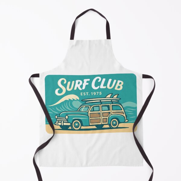 Item preview, Retro Surf Club Vintage Woody Wagon designed and sold by CREATIVO STUDIO.