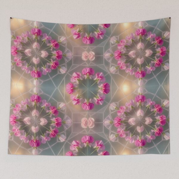 Item preview, Intricate Pink Purple Floral Mandala Pattern designed and sold by IntelliMindDesigns.
