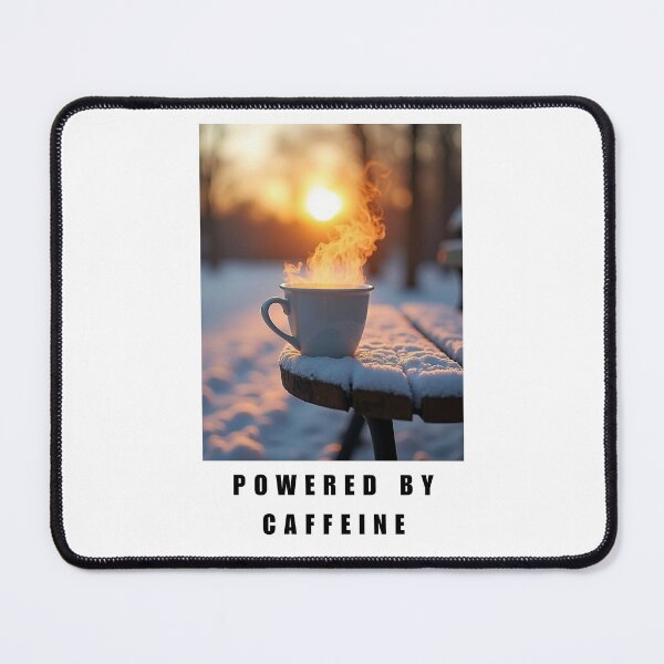 Item preview, Cozy Winter Coffee Powered by Caffeine Meme Art designed and sold by Soul-Lee.