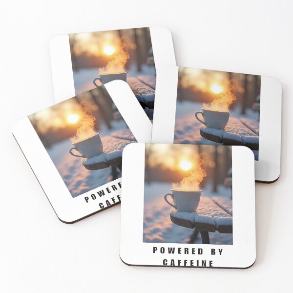 Item preview, Cozy Winter Coffee Powered by Caffeine Meme Art designed and sold by Soul-Lee.