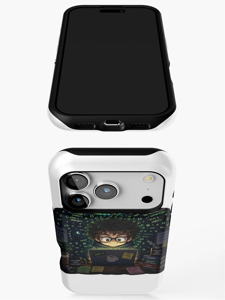 Thumbnail 3 of 4, iPhone Case, Coding Mode designed and sold by InkPixell.