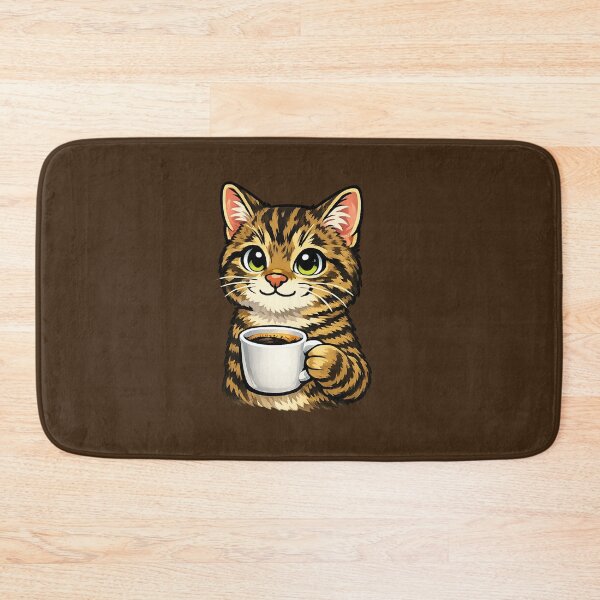Item preview, Cat Holding a Coffee designed and sold by odkocreative.