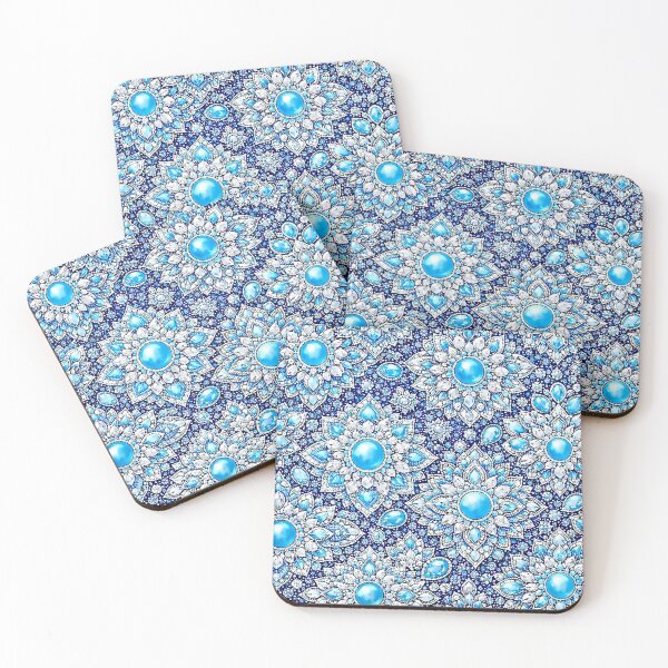Item preview, Gemstone Mandala Pattern Series Blue designed and sold by ElexisND.