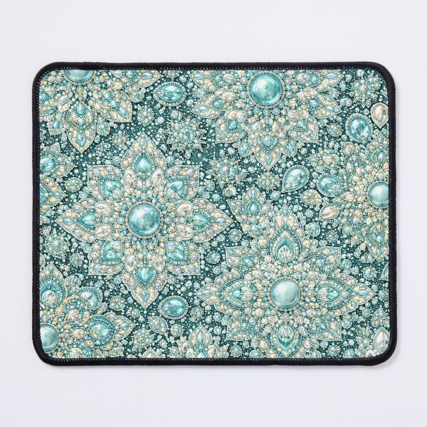 Item preview, Gemstone light blue Mandala Pattern Series  designed and sold by ElexisND.