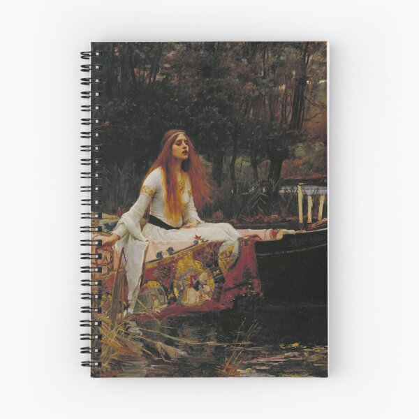 Item preview, La Dama de Shalott de Waterhouse - Pintura de fantasía prerrafaelita de un barco para amantes del arte gótico designed and sold by RickE.