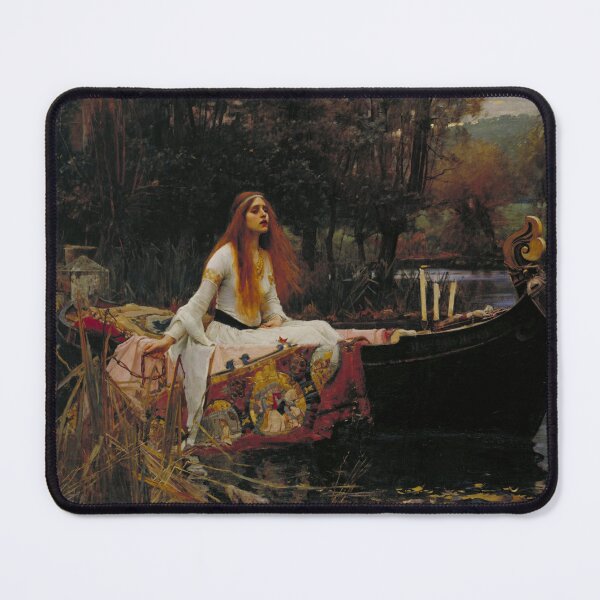 Item preview, The Lady Of Shallot by Waterhouse - Pre Raphaelite Fantasy Boat Painting for Gothic Art Lovers designed and sold by RickE.