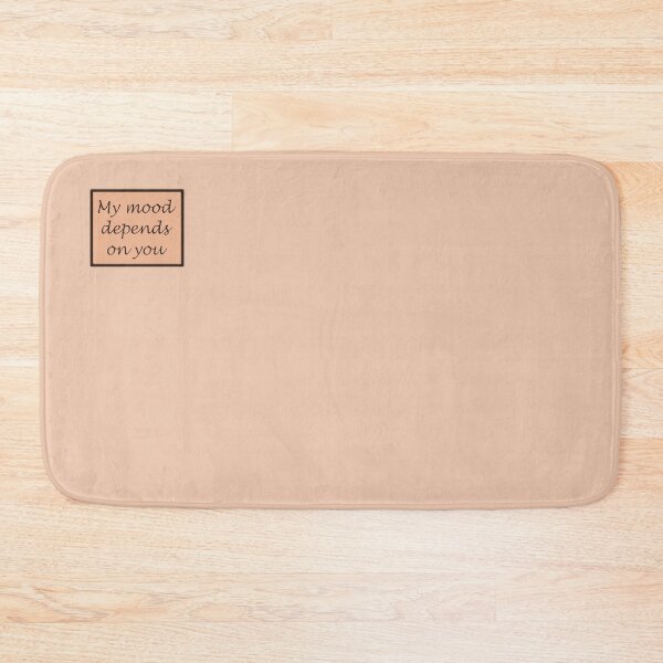 Item preview, The inscription "My mood depends on you" in a frame on a light brown background designed and sold by Cherevan.