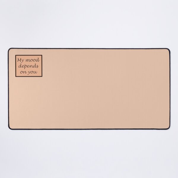 Item preview, The inscription "My mood depends on you" in a frame on a light brown background designed and sold by Cherevan.