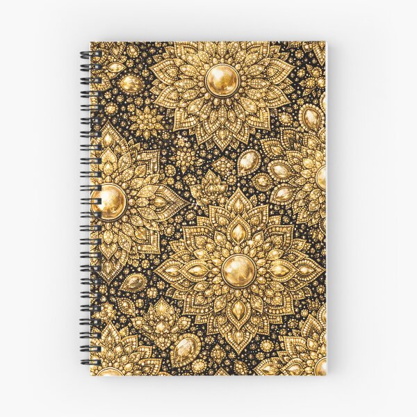 Item preview, gold Gemstone Mandala Pattern Series  designed and sold by Dreamweaver Mandalas.