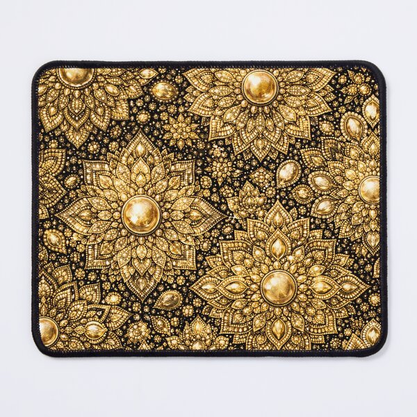 Item preview, gold Gemstone Mandala Pattern Series designed and sold by Dreamweaver Mandalas.