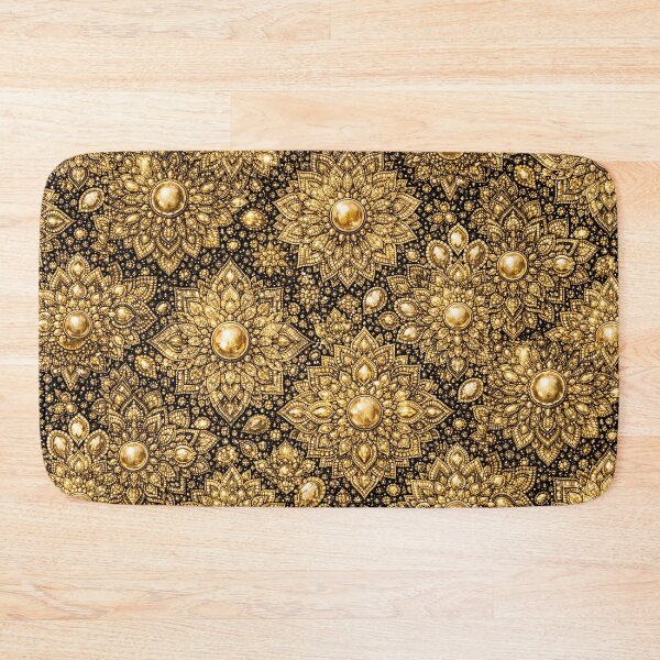 Item preview, gold Gemstone Mandala Pattern Series  designed and sold by Dreamweaver Mandalas.