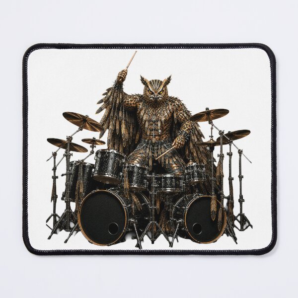 Item preview, Funny Owl Drummer Gifts For Musicians designed and sold by Bisonia.