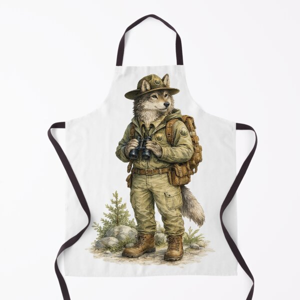 Item preview, Wolf Park Ranger with Binoculars designed and sold by photoparadise22.