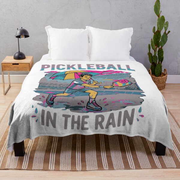 Item preview, Pickleball In The Rain | Dedicated Player Colorful Graphic Design designed and sold by Jen.Lou.