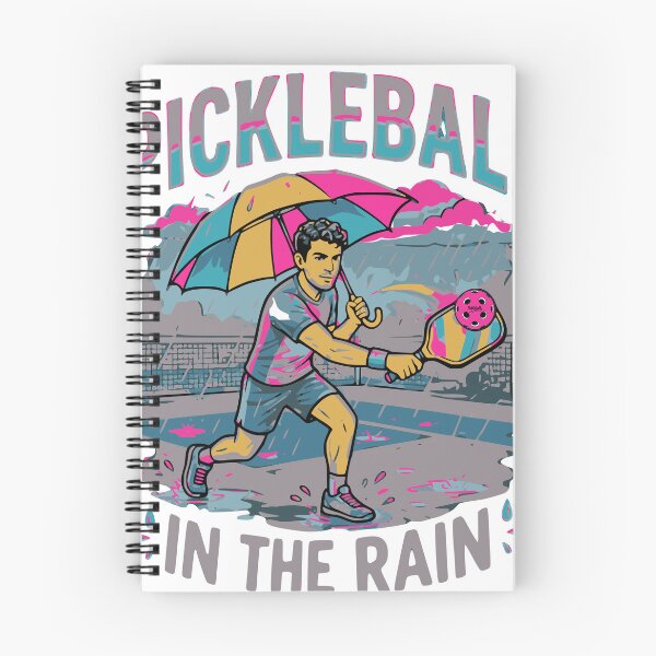 Item preview, Pickleball In The Rain | Dedicated Player Colorful Graphic Design designed and sold by Jen.Lou.