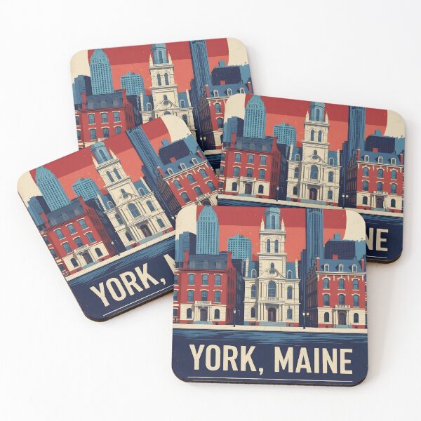 Item preview, York Maine 1950s USA Vintage Travel Tourism designed and sold by TravelersGems.