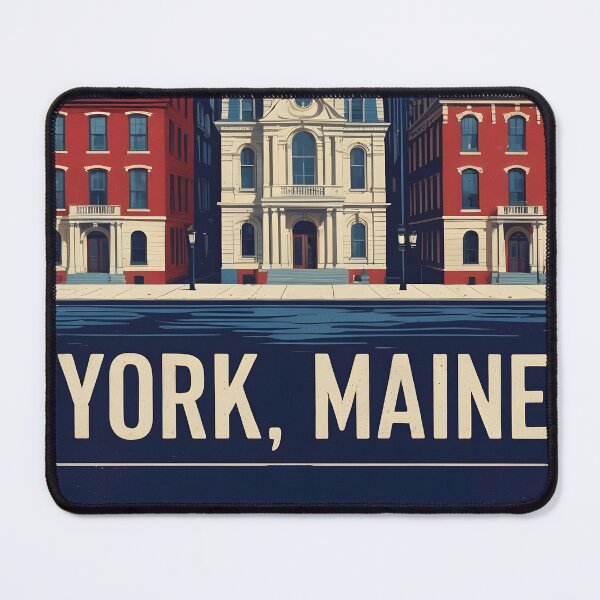 Item preview, York Maine 1950s USA Vintage Travel Tourism designed and sold by TravelersGems.