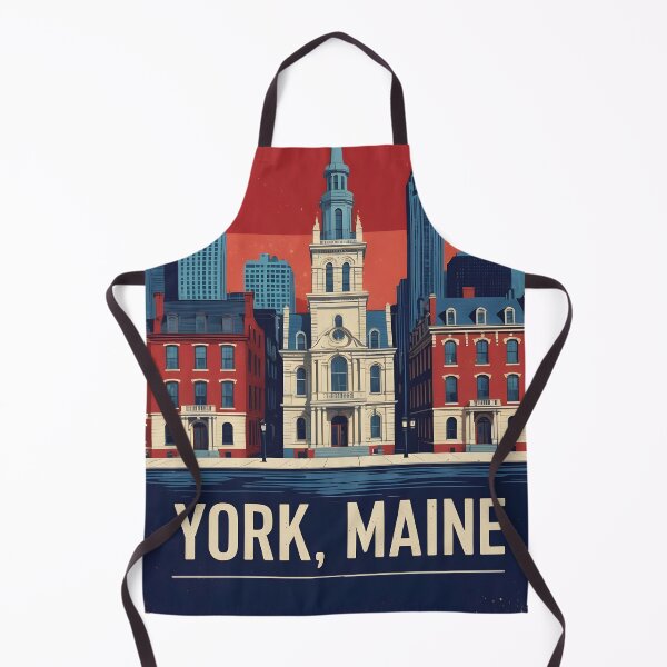 Item preview, York Maine 1950s USA Vintage Travel Tourism designed and sold by TravelersGems.