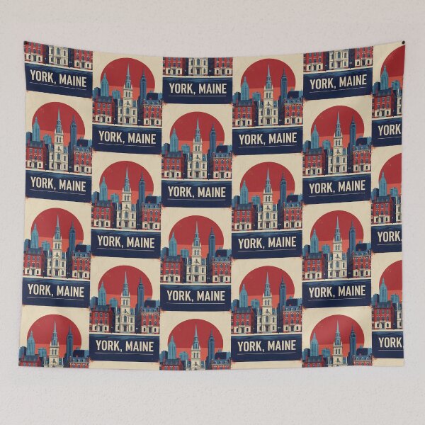 Item preview, York Maine 1950s USA Vintage Travel Tourism designed and sold by TravelersGems.