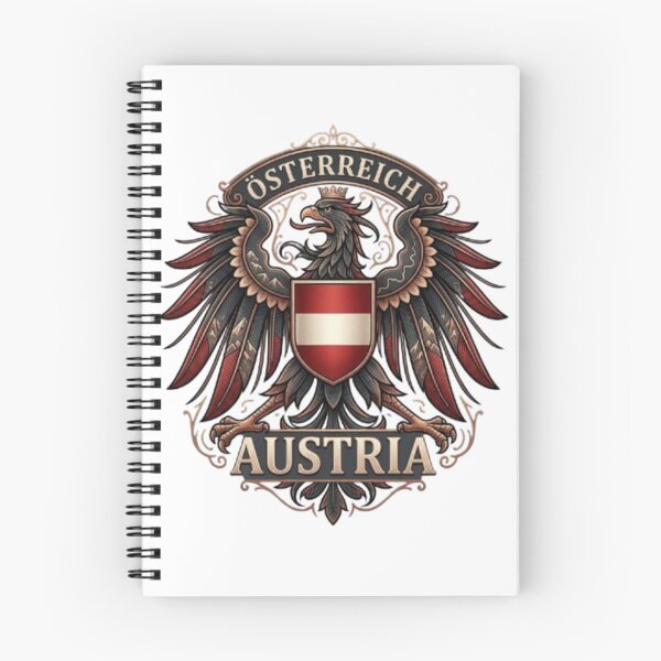 Item preview, Ornate Austrian Eagle Crest – Vintage Österreich Heraldic Coat of Arms designed and sold by RaresS.