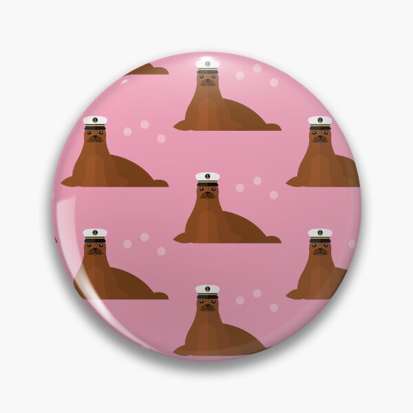 Item preview, Seals with sailor hat on pink designed and sold by reneesillus.