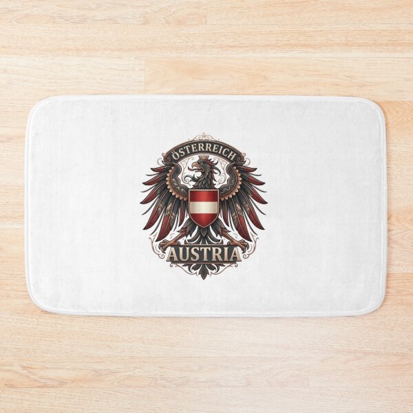 Item preview, Ornate Austrian Eagle Crest – Vintage Österreich Heraldic Coat of Arms designed and sold by RaresS.