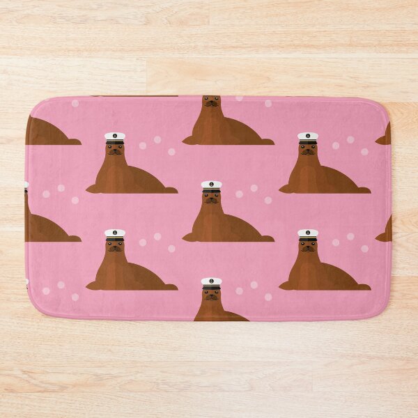 Item preview, Seals with sailor hat on pink designed and sold by reneesillus.