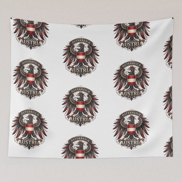 Item preview, Ornate Austrian Eagle Crest – Vintage Österreich Heraldic Coat of Arms designed and sold by RaresS.