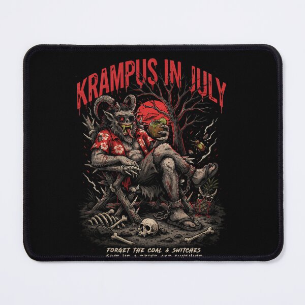 Item preview, Krampus In July – Dark Horror Christmas Funny Summer Shirt Gothic Krampus Gift V1 designed and sold by DarylWelsh2024.