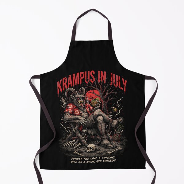 Item preview, Krampus In July – Dark Horror Christmas Funny Summer Shirt Gothic Krampus Gift V1 designed and sold by DarylWelsh2024.