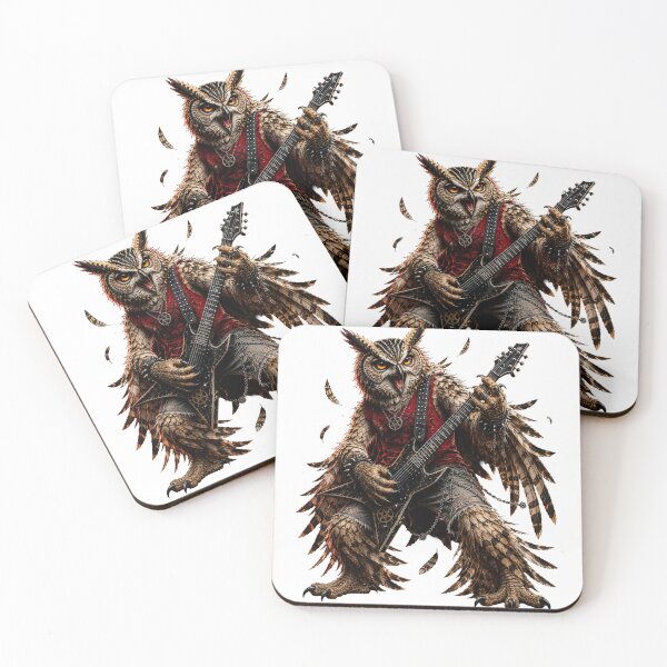 Item preview, Funny Owl Guitar Player Gifts For Musicians designed and sold by Bisonia.