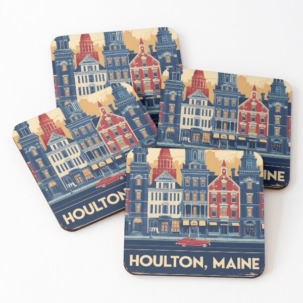 Item preview, Houlton Maine 1950s USA Vintage Travel Tourism designed and sold by TravelersGems.