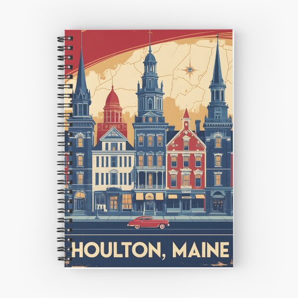Item preview, Houlton Maine 1950s USA Vintage Travel Tourism designed and sold by TravelersGems.
