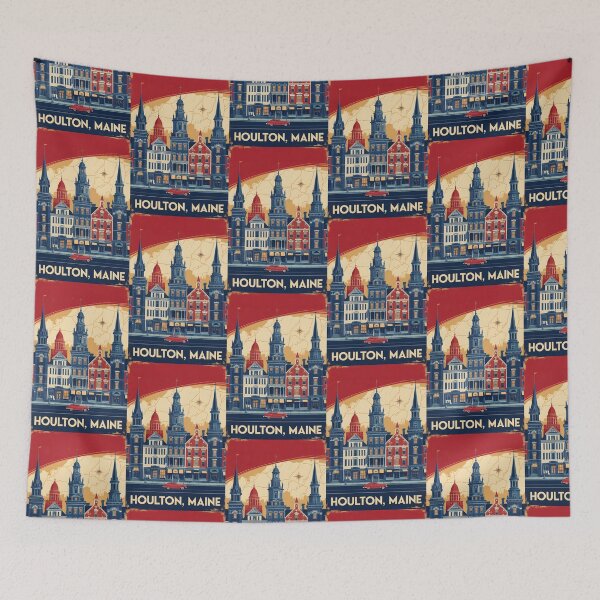 Item preview, Houlton Maine 1950s USA Vintage Travel Tourism designed and sold by TravelersGems.