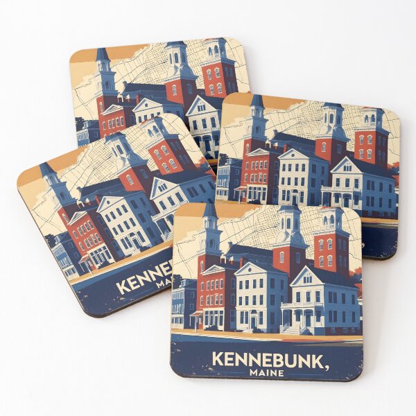 Item preview, Kennebunk Maine 1950s USA Vintage Travel Tourism designed and sold by TravelersGems.