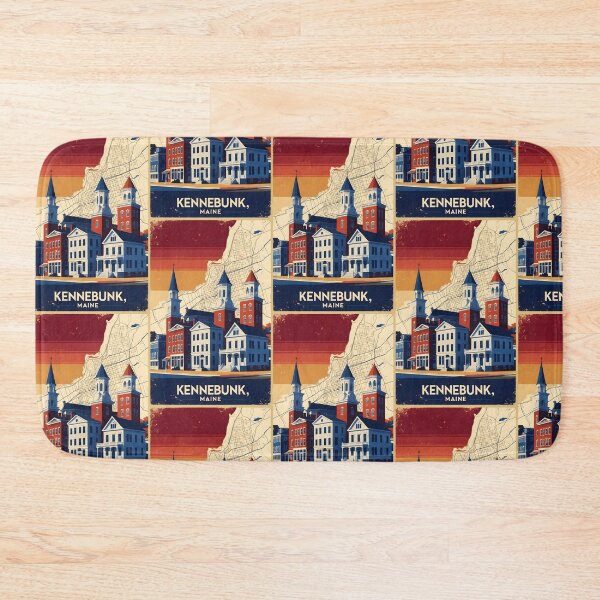 Item preview, Kennebunk Maine 1950s USA Vintage Travel Tourism designed and sold by TravelersGems.