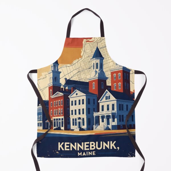 Item preview, Kennebunk Maine 1950s USA Vintage Travel Tourism designed and sold by TravelersGems.