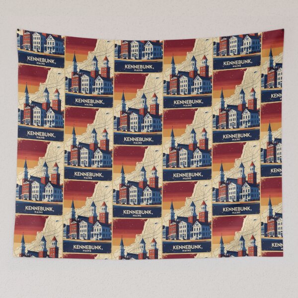 Item preview, Kennebunk Maine 1950s USA Vintage Travel Tourism designed and sold by TravelersGems.