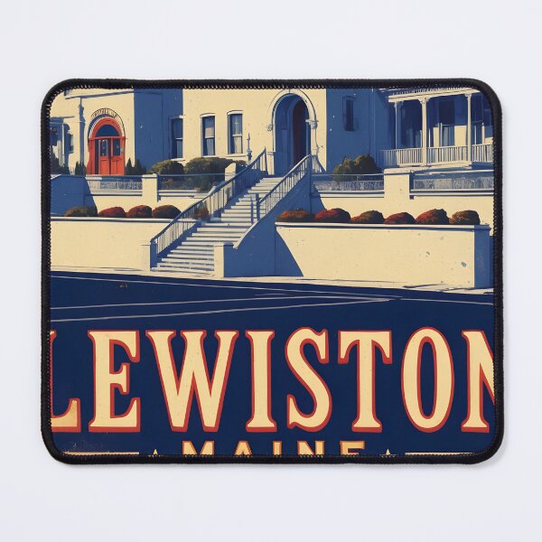 Item preview, Lewiston Maine 1950s USA Vintage Travel Tourism designed and sold by TravelersGems.