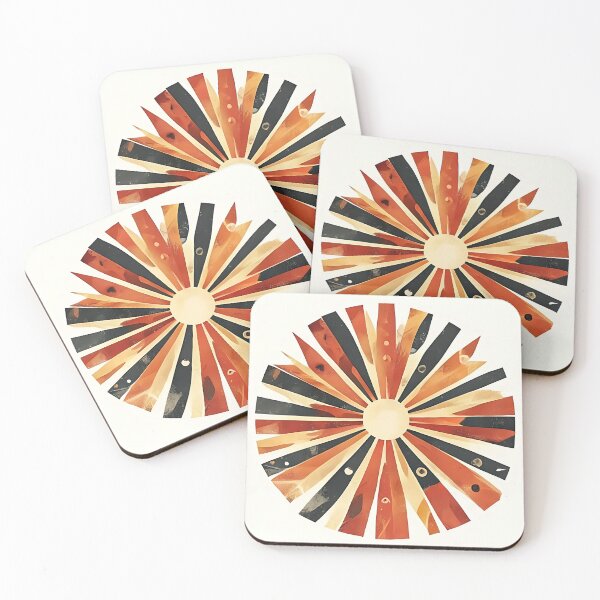 Item preview, Tribal Sunburst: African Mudcloth Symbols Mid-Cent designed and sold by Mercella-Inc.